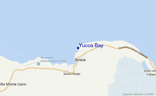mapa de ubicación de Yucca Bay