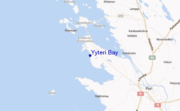 Yyteri Bay Location Map