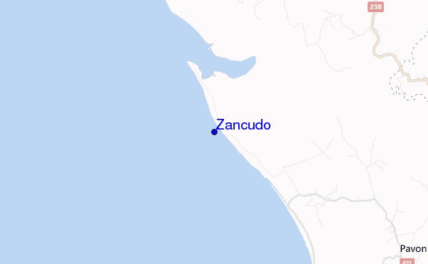mapa de ubicación de Zancudo