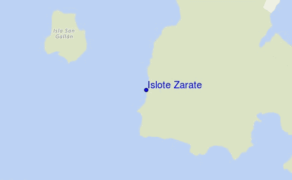 mapa de ubicación de Islote Zarate