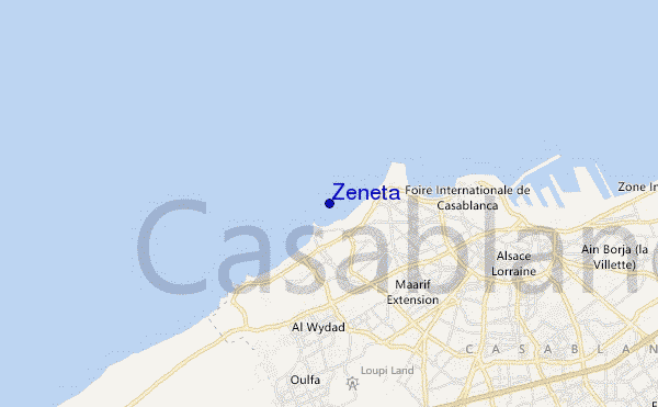 mapa de ubicación de Zeneta