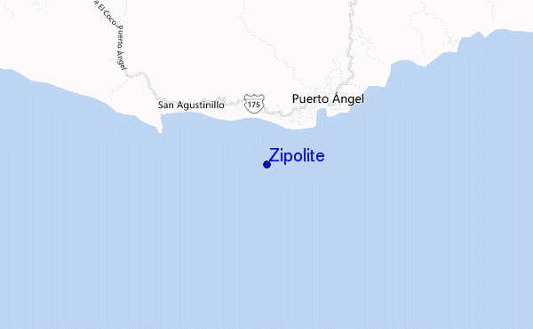 mapa de ubicación de Zipolite