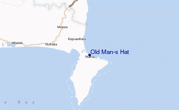 Old Man's Hat Location Map