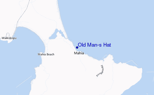 mapa de ubicación de Old Man's Hat