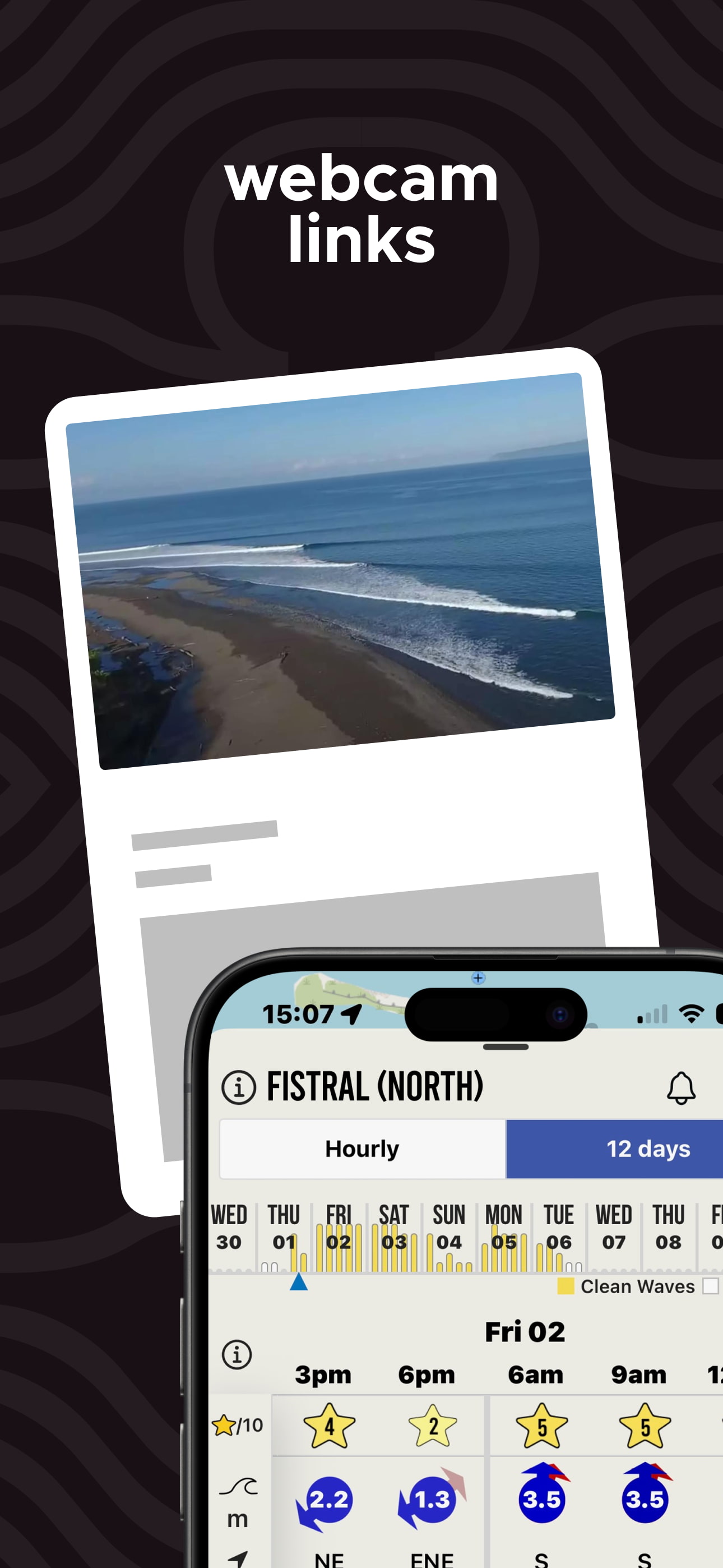 Captura de pantalla de la aplicación de pronóstico de surf 4