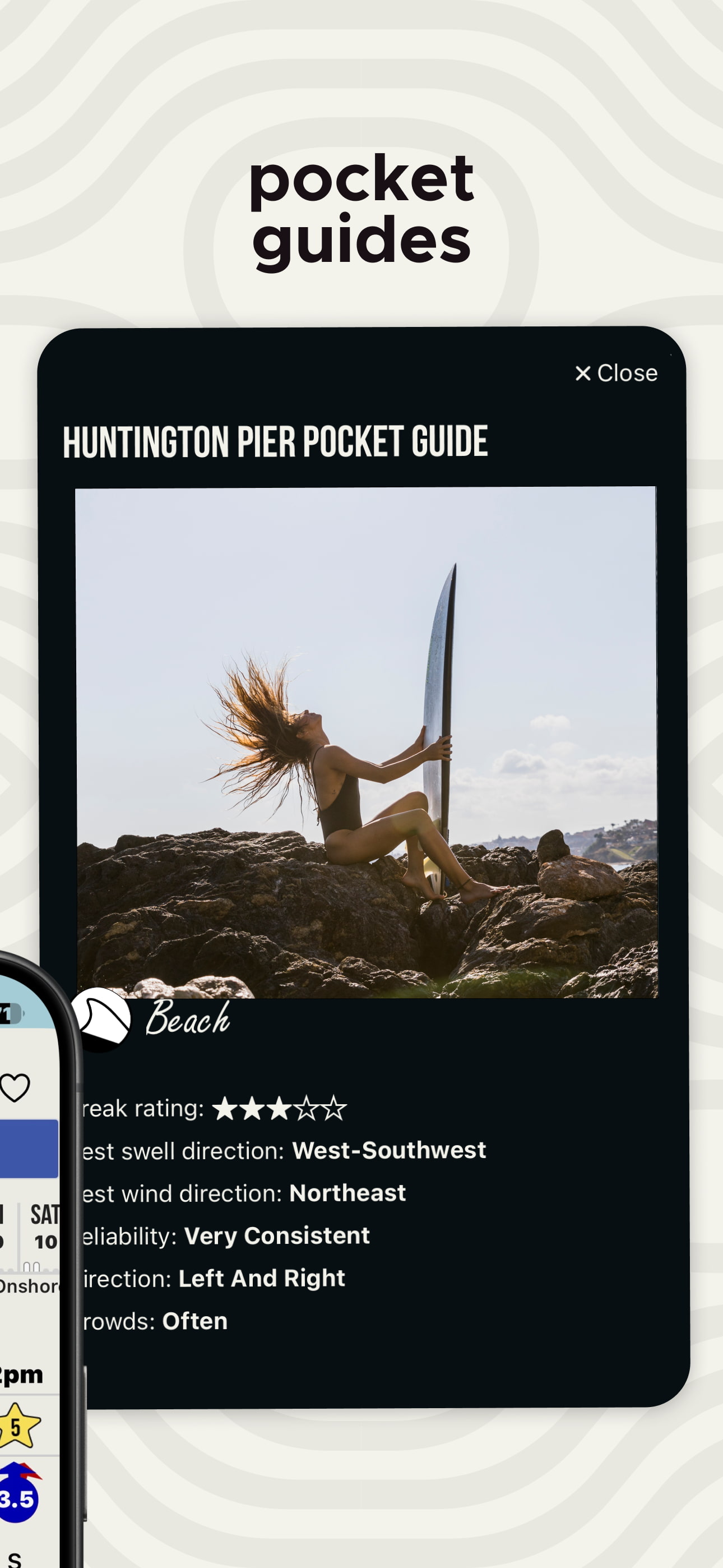 Captura de pantalla de la aplicación de pronóstico de surf 5