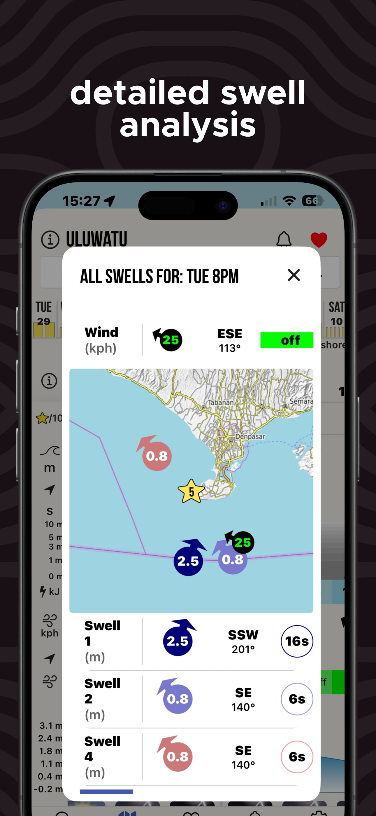 Captura de pantalla de la aplicación de pronóstico de surf 6