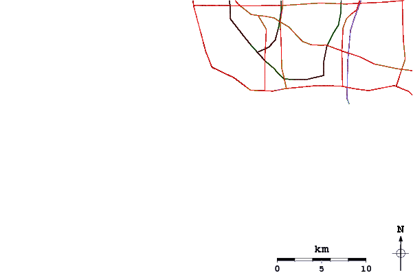 Carreteras y ríos cerca de Abalone Cove