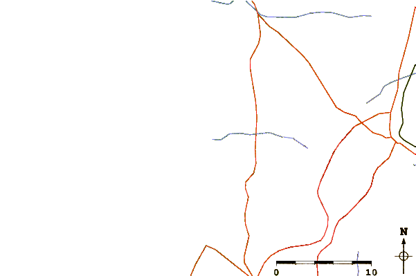 Carreteras y ríos cerca de Aberta A Nova