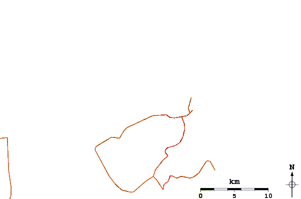 Carreteras y ríos cerca de Abrami Beach (Naxos)