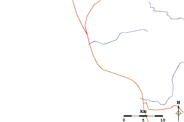Carreteras y ríos cerca de Alfonsos
