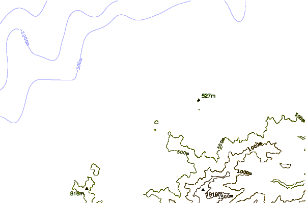 Costa alrededor de Algajola