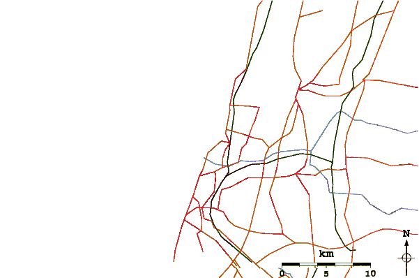 Carreteras y ríos cerca de Antenot