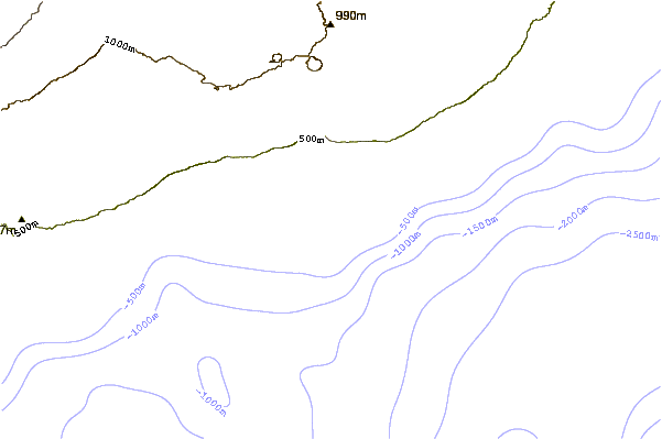 Costa alrededor de Apua Point