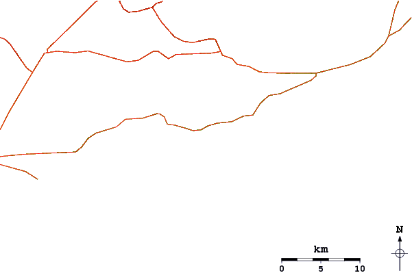 Carreteras y ríos cerca de Apua Point