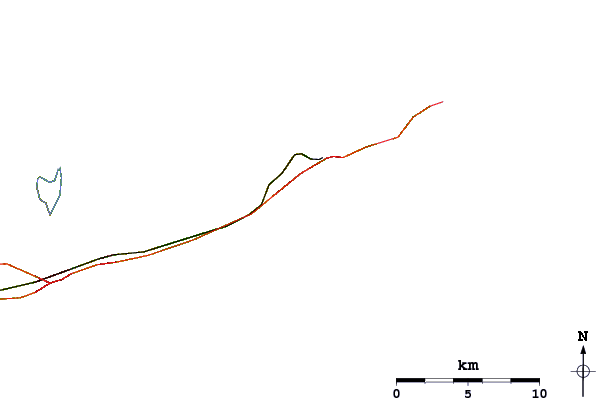 Carreteras y ríos cerca de Atlantic Terrace