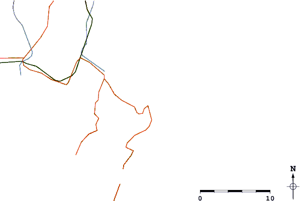 Carreteras y ríos cerca de Aurora Point