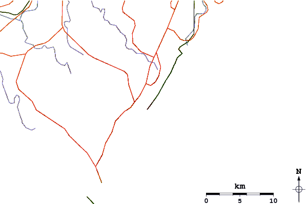 Carreteras y ríos cerca de Austinmer Beach