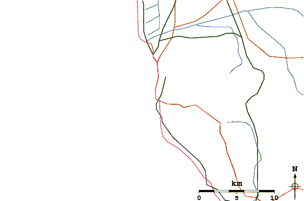 Carreteras y ríos cerca de Bagni Fiume or La Buca
