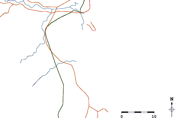 Carreteras y ríos cerca de Bai Dai Nha Trang