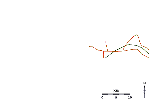 Carreteras y ríos cerca de Baie des Carpes