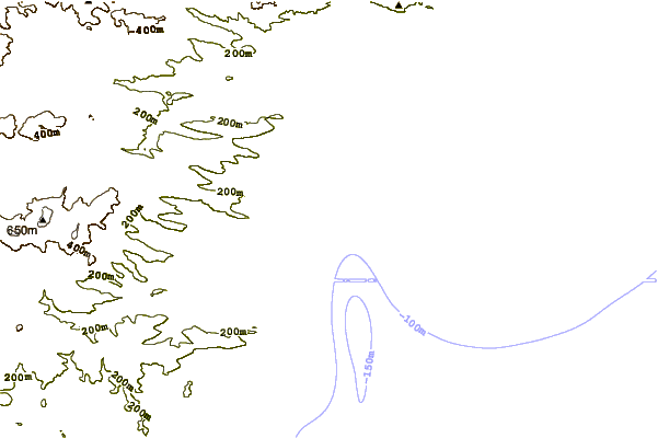 Costa alrededor de Bajada de los Palitos