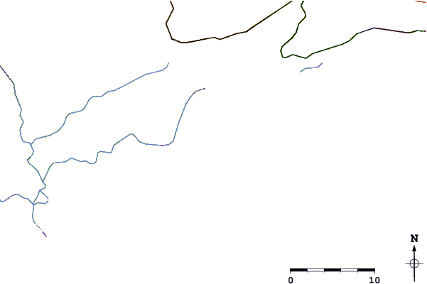 Carreteras y ríos cerca de Balneario Sao Jose