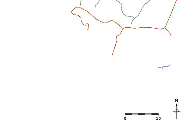 Carreteras y ríos cerca de Bamboo Island