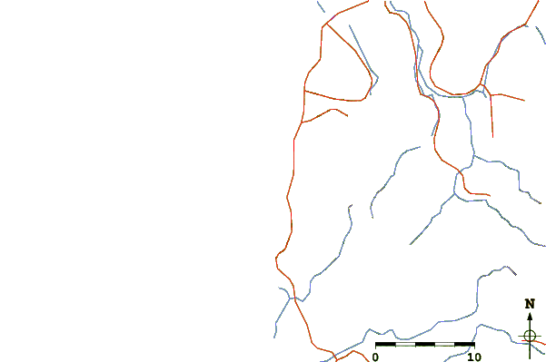 Carreteras y ríos cerca de Bang Niang Rivermouth