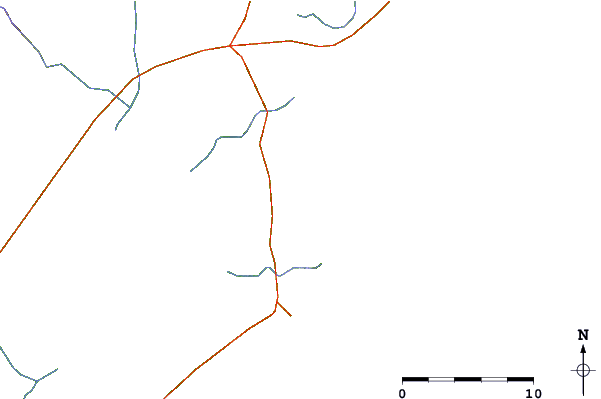 Carreteras y ríos cerca de Barre de Balizas