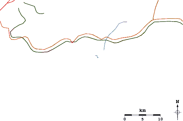 Carreteras y ríos cerca de Barre de Marica
