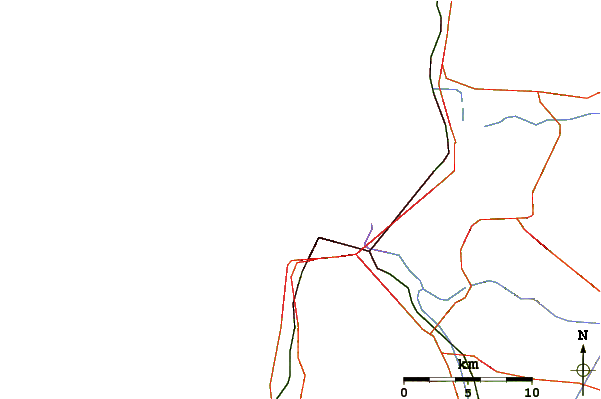 Carreteras y ríos cerca de Bat Galim