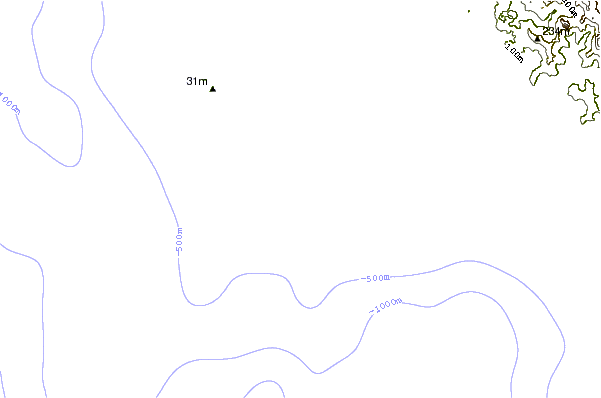 Costa alrededor de Bawa