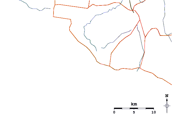 Carreteras y ríos cerca de Bay of Martyrs