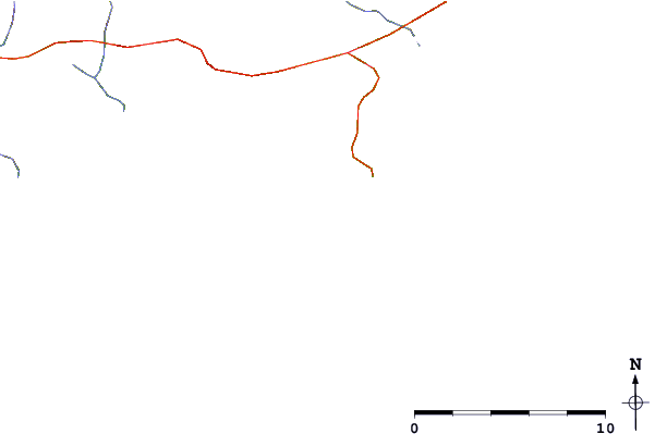 Carreteras y ríos cerca de Bertha's Beach