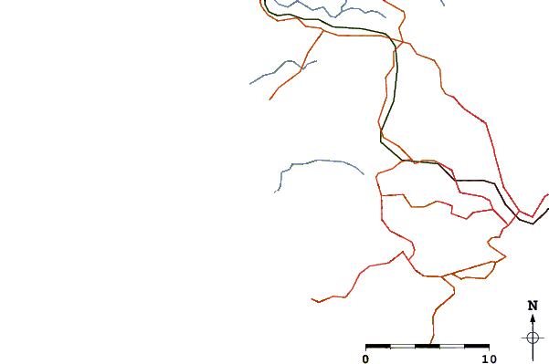 Carreteras y ríos cerca de O'Neills Bay