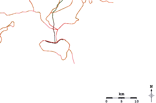Carreteras y ríos cerca de Big Wave Bay