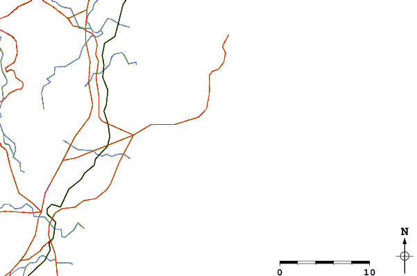 Carreteras y ríos cerca de Birdie Beach