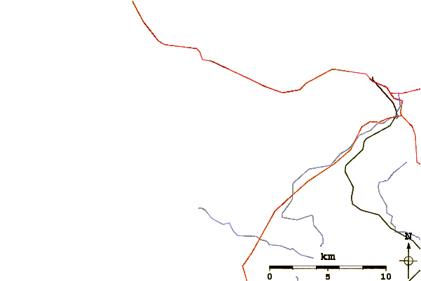 Carreteras y ríos cerca de Biville