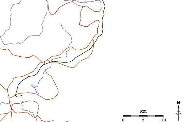 Carreteras y ríos cerca de Black Point