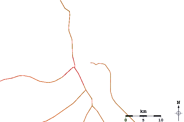 Carreteras y ríos cerca de Blonde Reef