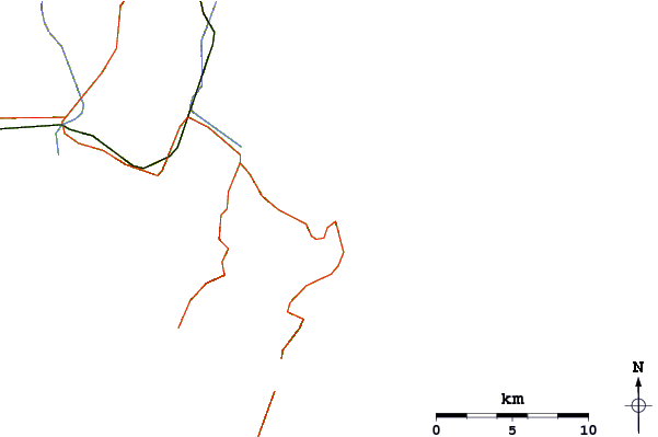 Carreteras y ríos cerca de Boat Harbour