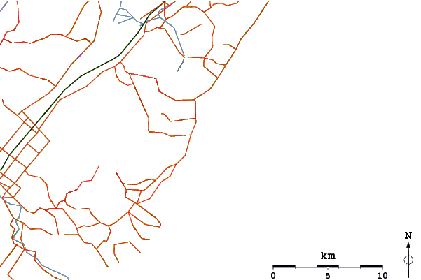 Carreteras y ríos cerca de Dunedin - Bobs Beach