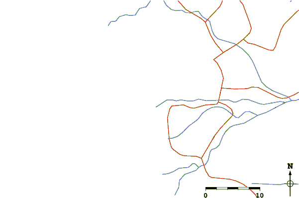 Carreteras y ríos cerca de Boca del Rio