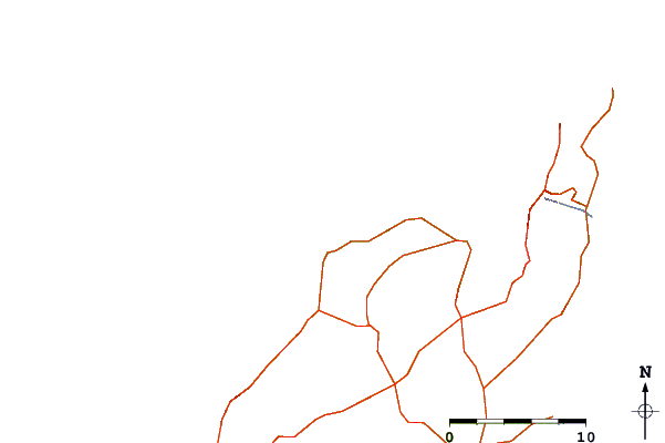 Carreteras y ríos cerca de Boca del Abajo
