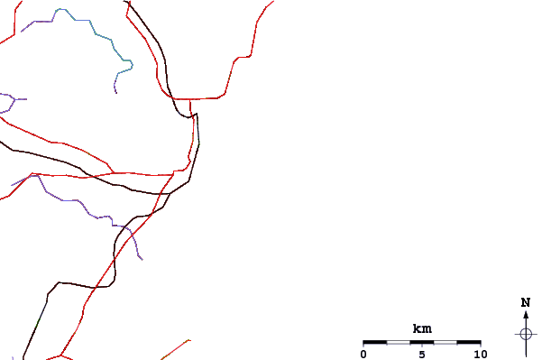 Carreteras y ríos cerca de Bondi Beach