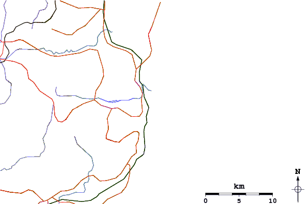 Carreteras y ríos cerca de Boneyard