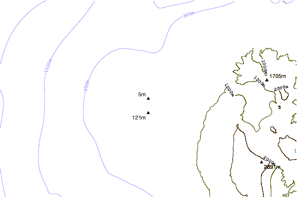Costa alrededor de Boucan Lefts
