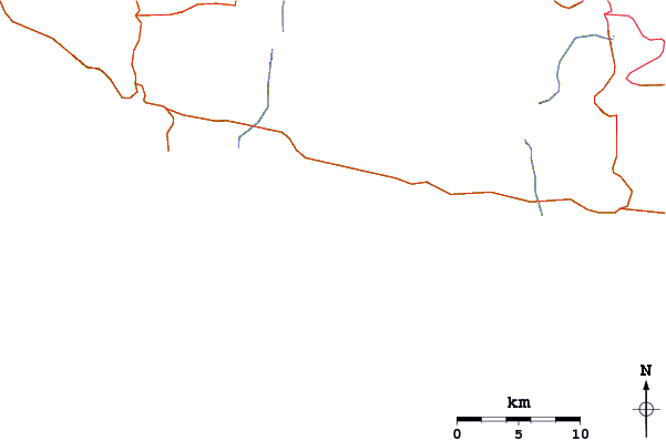 Carreteras y ríos cerca de Boulders