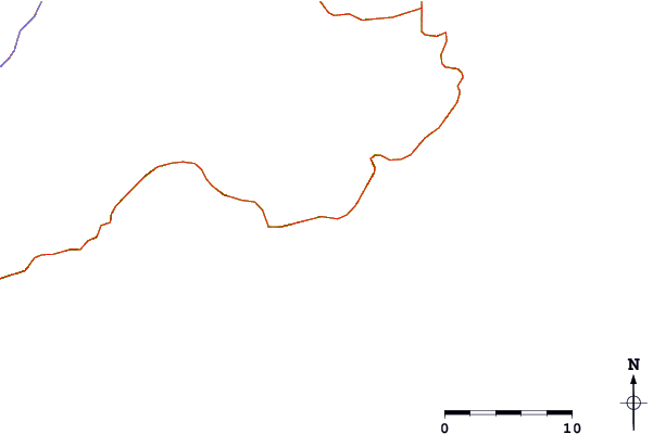 Carreteras y ríos cerca de Brava do Camburi Oeste